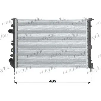 Radiateur, refroidissement du moteur FRIGAIR 0109.3079