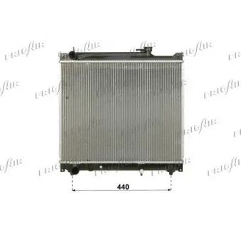 Radiateur, refroidissement du moteur FRIGAIR 0114.3033