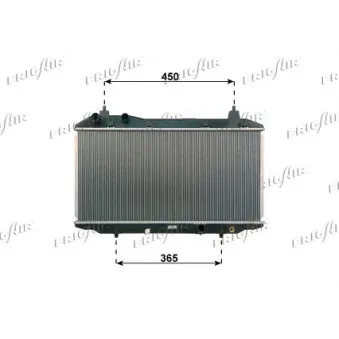 Radiateur, refroidissement du moteur FRIGAIR 0119.3032