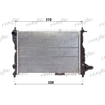 Radiateur, refroidissement du moteur FRIGAIR 0131.3024