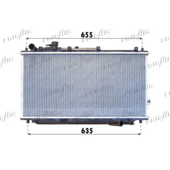 Radiateur, refroidissement du moteur FRIGAIR 0133.3019