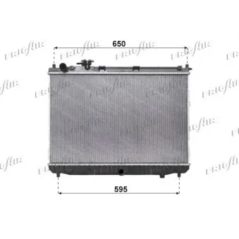 Radiateur, refroidissement du moteur FRIGAIR 0133.3028