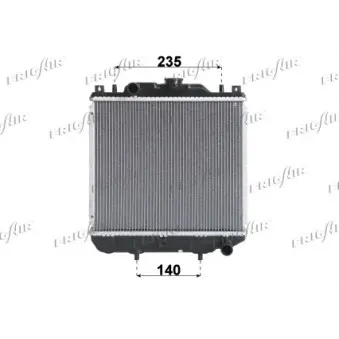 Radiateur, refroidissement du moteur FRIGAIR 0140.3001