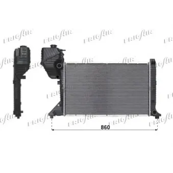 Radiateur, refroidissement du moteur FRIGAIR 0206.2085