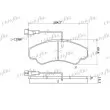 Jeu de 4 plaquettes de frein avant FRIGAIR PD04.530 - Visuel 2