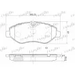 Jeu de 4 plaquettes de frein avant FRIGAIR PD04.538 - Visuel 2