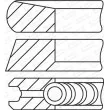 Jeu de segments de pistons GOETZE ENGINE 08-435207-00 - Visuel 1