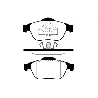 Jeu de 4 plaquettes de frein avant RAICAM RA.0770.1