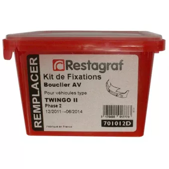 Kit de clip de fixation, carrosserie RESTAGRAF 701012D