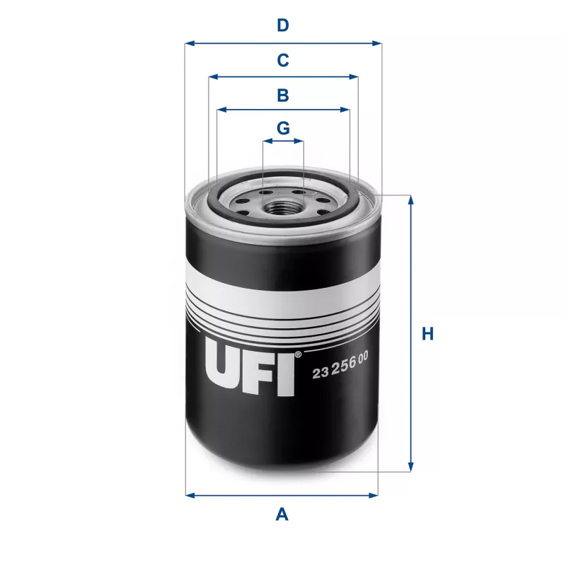 Filtre à huile UFI 23.256.00