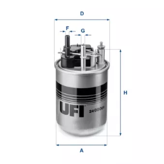 Filtre à carburant UFI 24.080.01