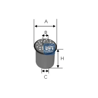 Filtre à carburant UFI 24.389.00