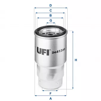 Filtre à carburant UFI 24.413.00