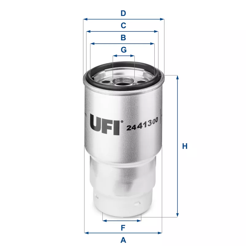 Filtre à carburant UFI 24.413.00