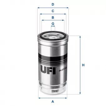 Filtre à carburant UFI 24.417.00