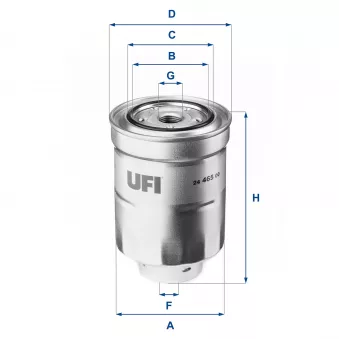 Filtre à carburant UFI 24.465.00