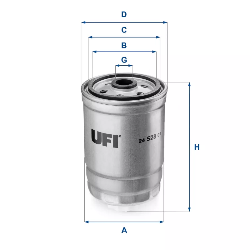 Filtre à carburant UFI 24.528.01