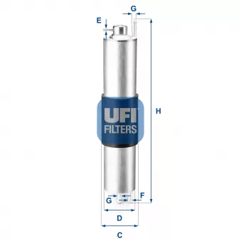 Filtre à carburant UFI 31.847.00