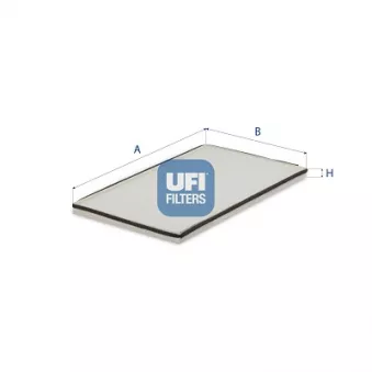 Filtre, air de l'habitacle UFI 53.001.00