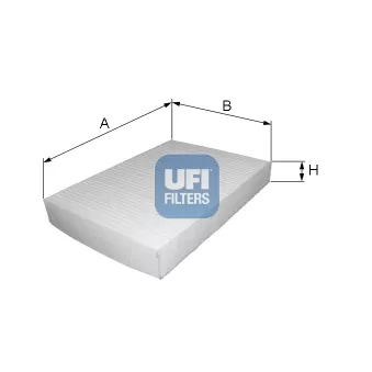 Filtre, air de l'habitacle UFI 53.010.00