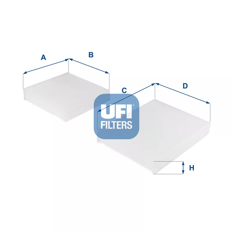 Filtre, air de l'habitacle UFI 53.143.00