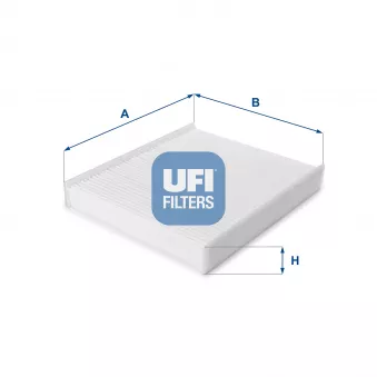 Filtre, air de l'habitacle UFI 53.190.00