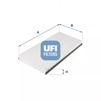 Filtre, air de l'habitacle UFI 53.247.00