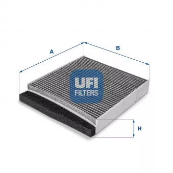 Filtre, air de l'habitacle UFI 54.126.00