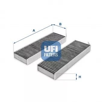 Filtre, air de l'habitacle UFI 54.172.00