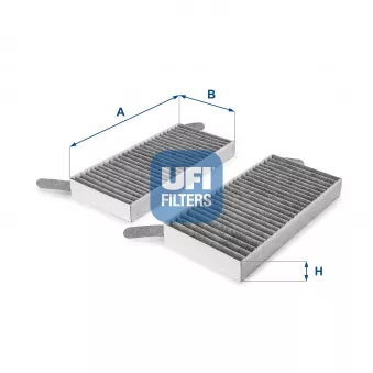 Filtre, air de l'habitacle UFI 54.173.00