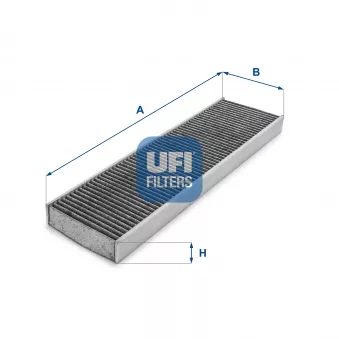 Filtre, air de l'habitacle UFI 54.175.00