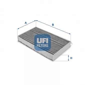 Filtre, air de l'habitacle UFI 54.217.00