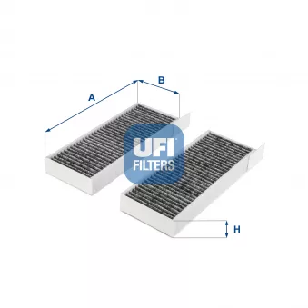 Filtre, air de l'habitacle UFI 54.254.00