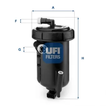 Boîtier, filtre de carburant UFI