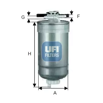 Filtre à carburant UFI 55.427.00