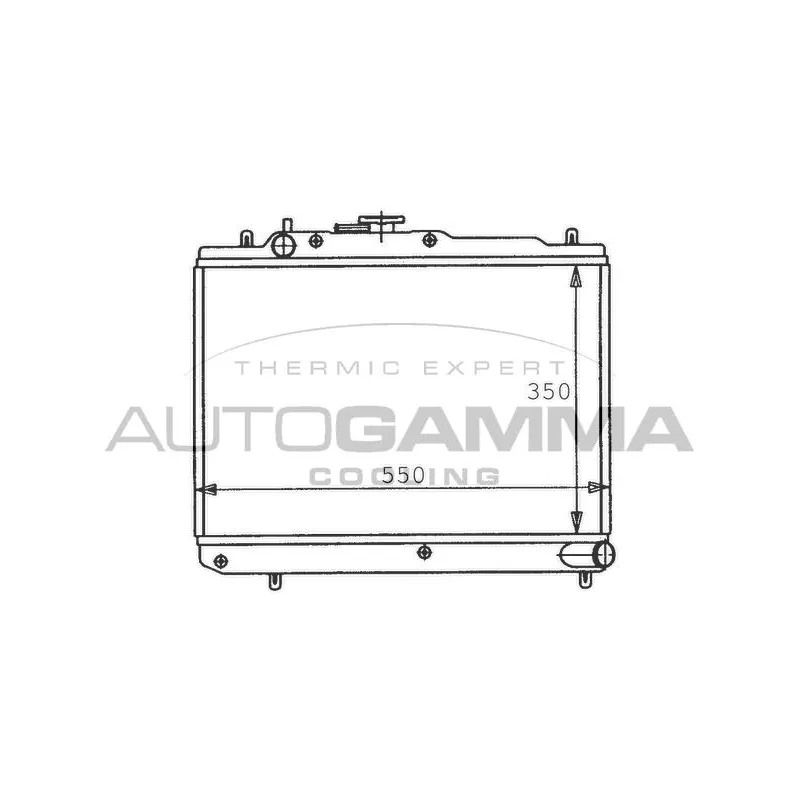 Radiateur, refroidissement du moteur AUTOGAMMA 100474