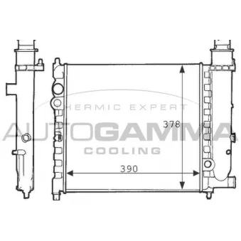 Radiateur, refroidissement du moteur AUTOGAMMA 100758