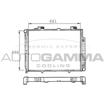 Radiateur, refroidissement du moteur AUTOGAMMA 101380