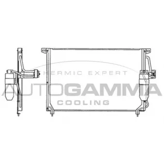 Condenseur, climatisation AUTOGAMMA 101714