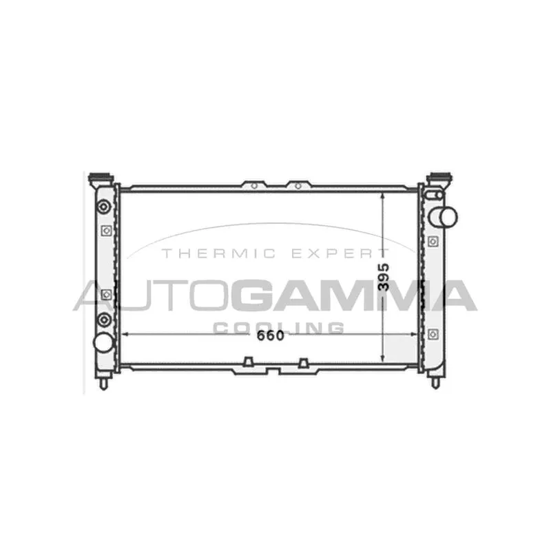 Radiateur, refroidissement du moteur AUTOGAMMA 102145
