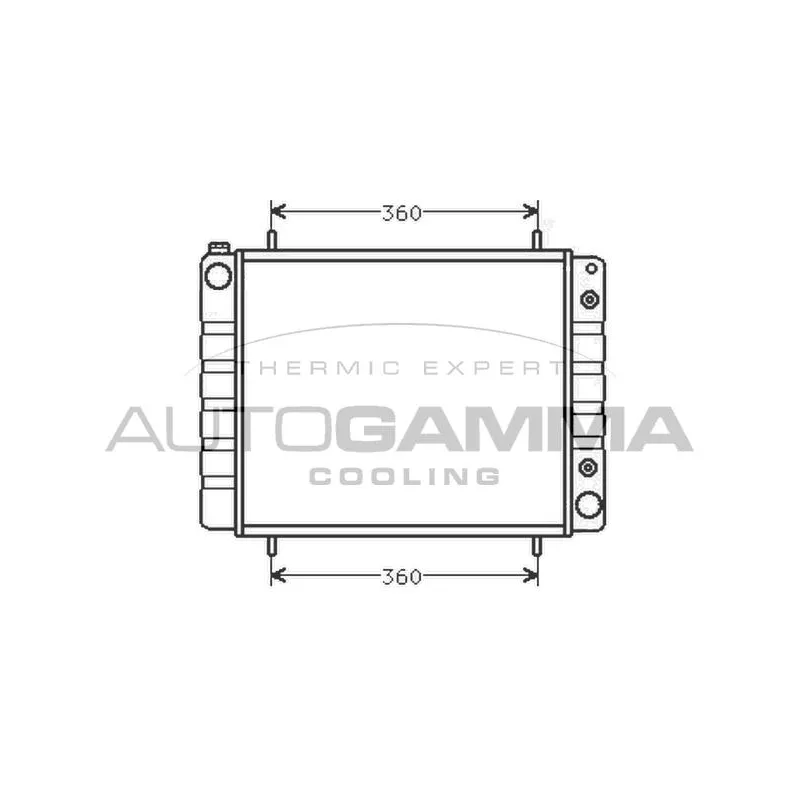 Radiateur, refroidissement du moteur AUTOGAMMA 102290