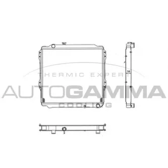 Radiateur, refroidissement du moteur AUTOGAMMA 102369