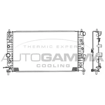 Radiateur, refroidissement du moteur AUTOGAMMA 102415