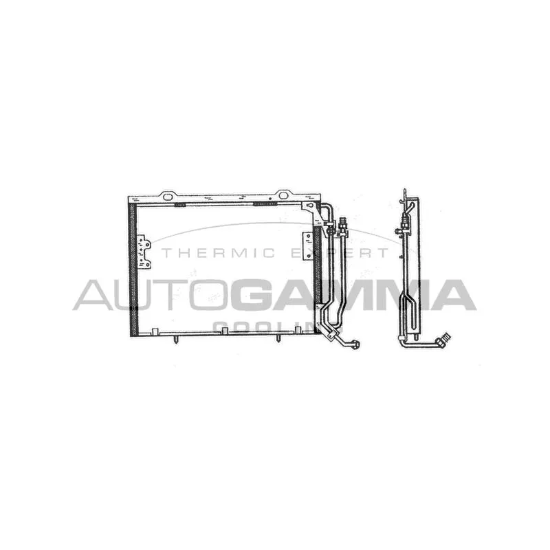 Condenseur, climatisation AUTOGAMMA 102699