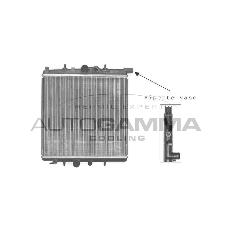 Radiateur, refroidissement du moteur AUTOGAMMA 102883