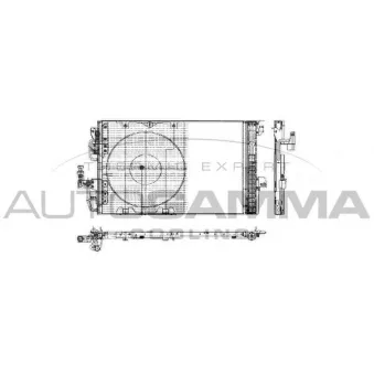 Condenseur, climatisation AUTOGAMMA 103243