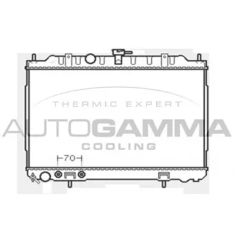 Radiateur, refroidissement du moteur AUTOGAMMA 103348