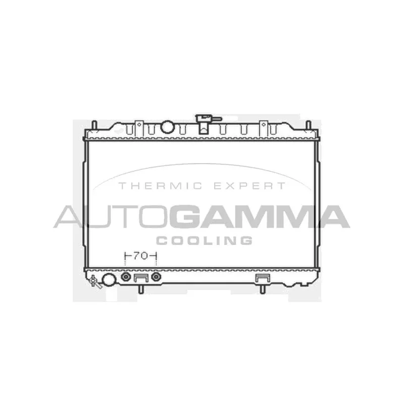 Radiateur, refroidissement du moteur AUTOGAMMA 103348