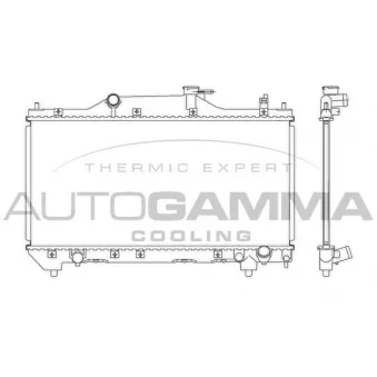 Radiateur, refroidissement du moteur AUTOGAMMA 103534