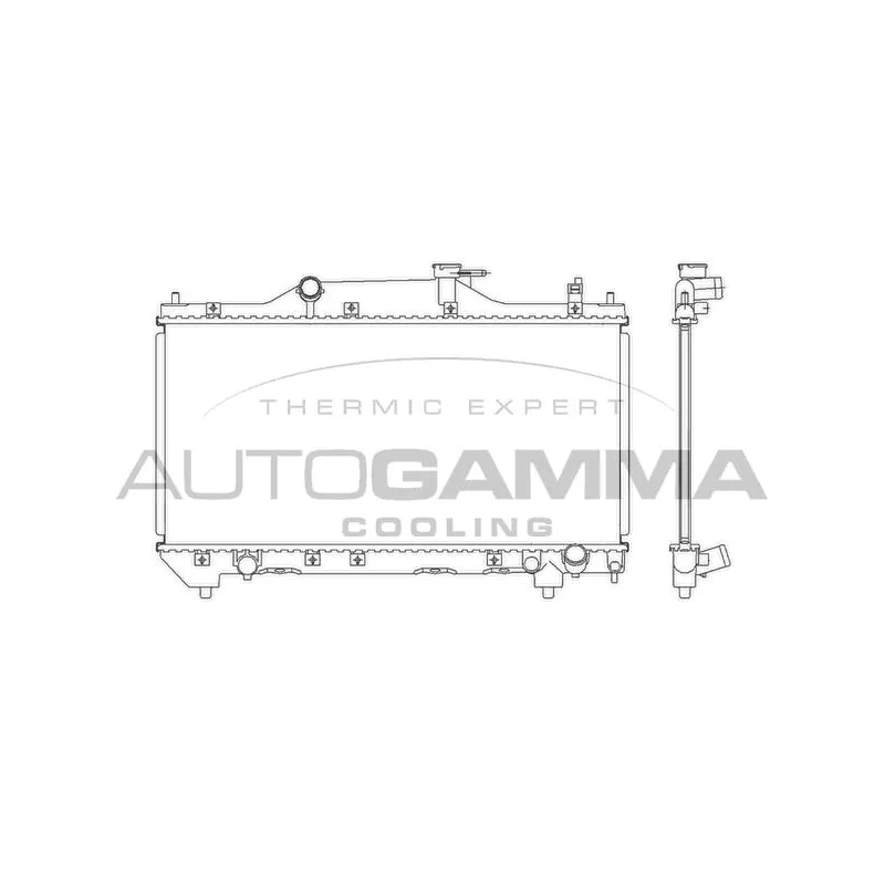 Radiateur, refroidissement du moteur AUTOGAMMA 103534